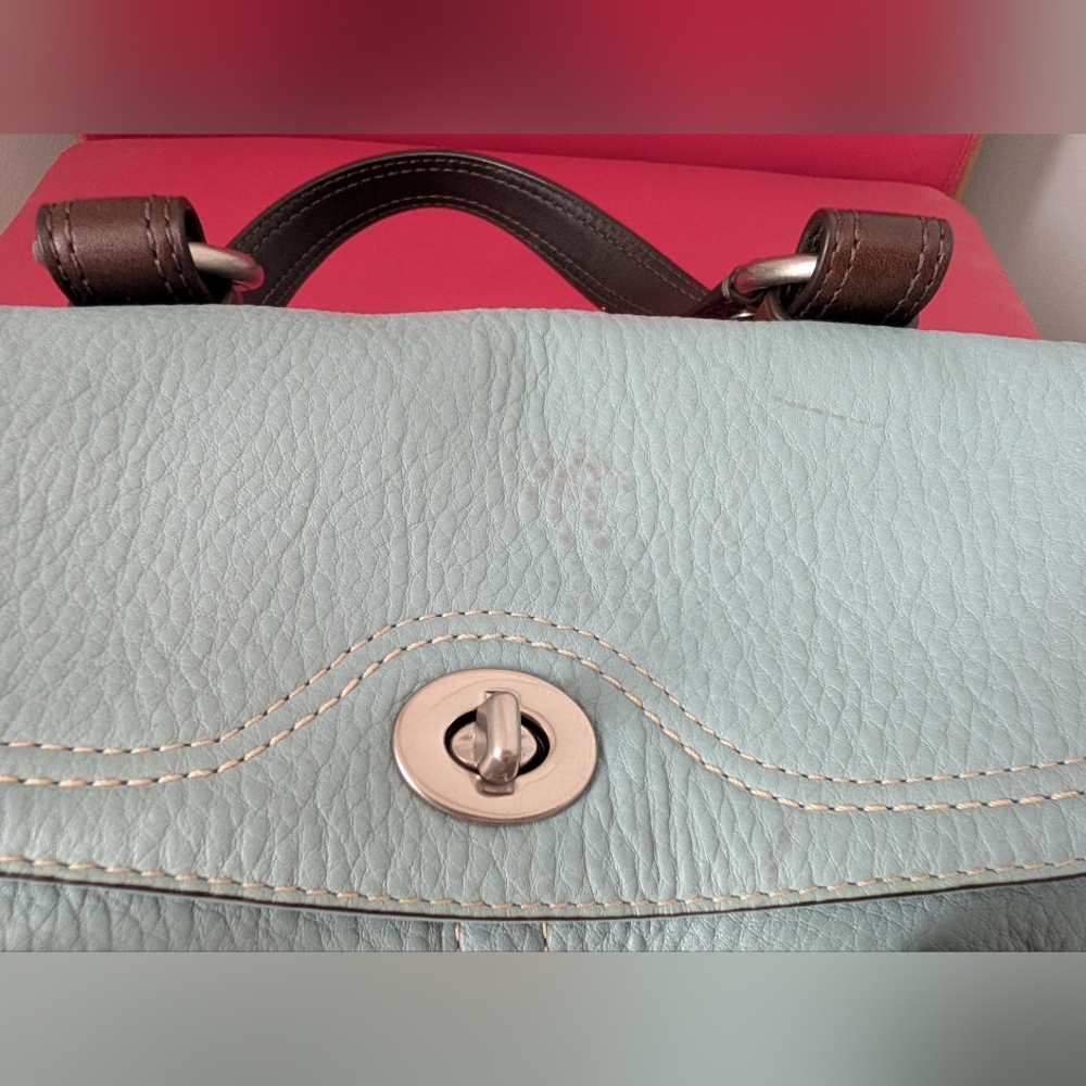 Coach Vintage Chelsea Satchel in Light Blue - EUC! - Picture 6 of 10